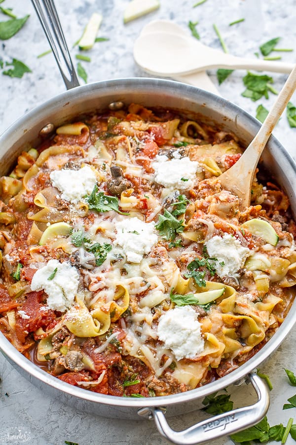 Lasagna Zucchini Noodles Zoodles Life Made Keto