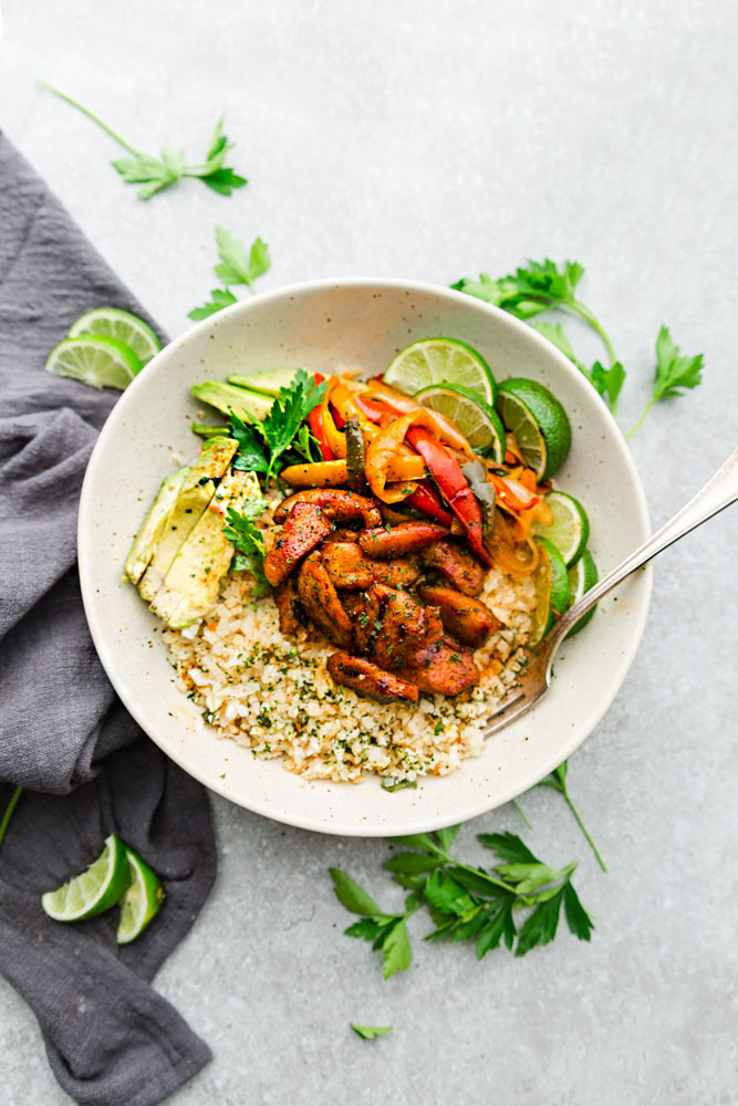 Low Carb Chicken Fajitas