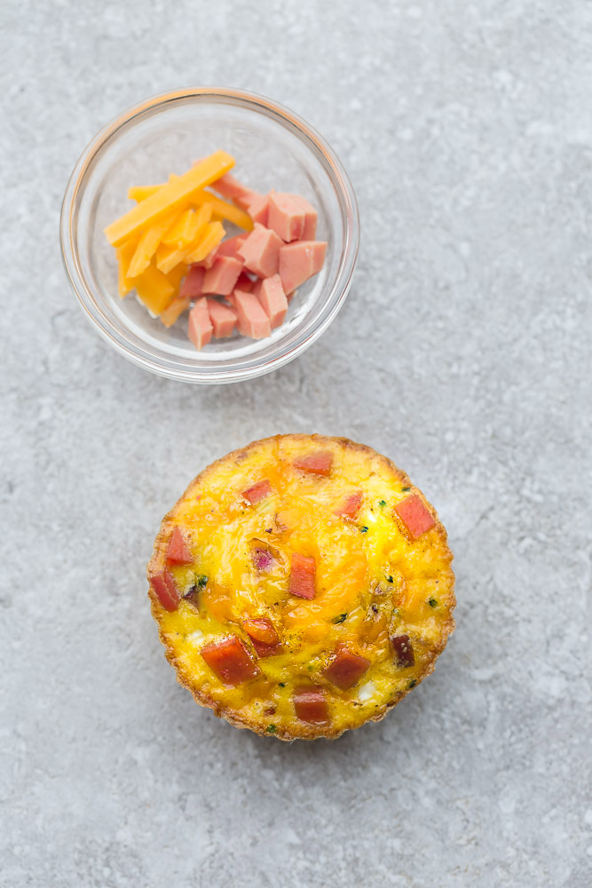 Cheddar Chive Egg Bites {High Protein, Low Carb}