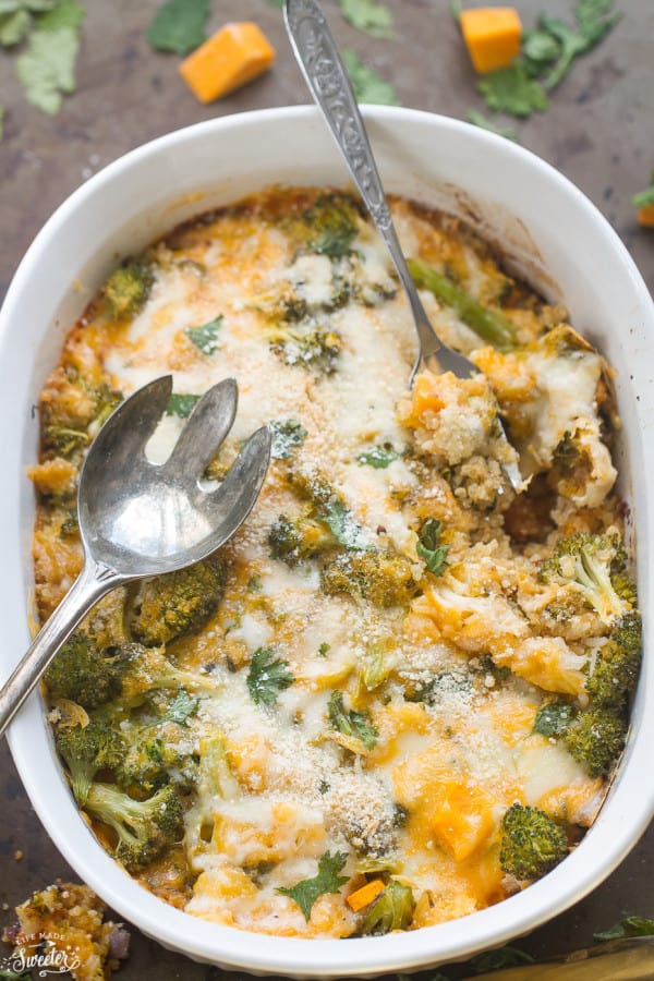 Low Carb Broccoli Cheese Casserole - the perfect easy comforting dish for busy weeknights. Best of all, low carb, keto friendly and comes together with simple pantry ingredients.