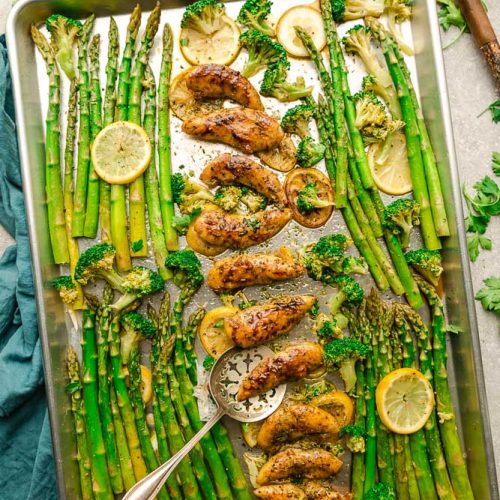 Sheet Pan Lemon Garlic Butter Chicken - Life Made Keto