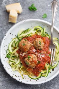 Zoodles with Meatballs