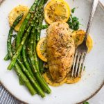 Keto Lemon Pepper Chicken – an easy 30 minute one pan meal perfect for busy weeknights. Best of all, this low carb, paleo-friendly recipe cooks up tender, juicy and full of delicious fresh and zingy flavors.