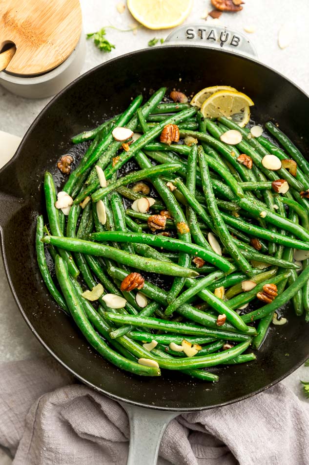 Keto Skillet Green Beans - Easy Low Carb Side Dish